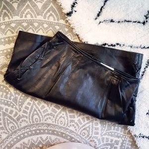 VTG High Waist Leather Skirt